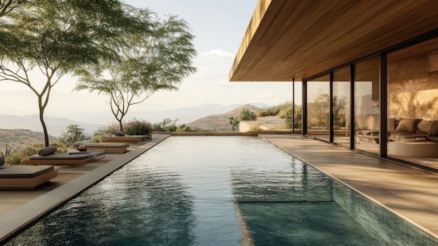 High-end villa lease Singapore sophisticated kitchen and dining space